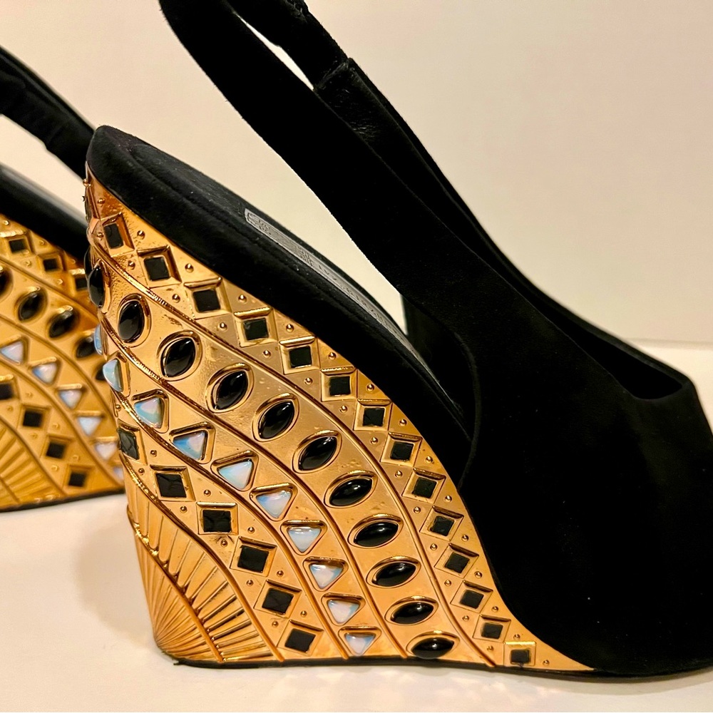 Ivy Kirzhner Black Wedge Sandal